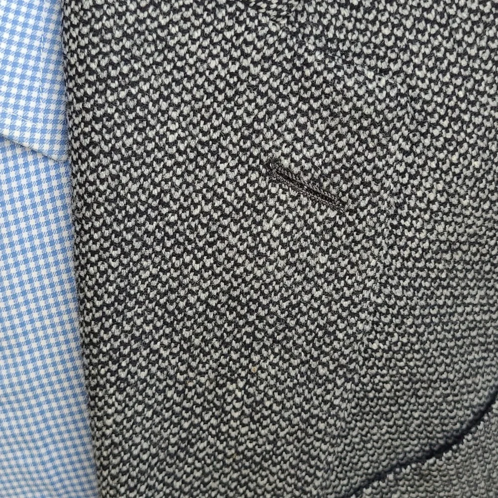 CARROLL & CO x Hickey Freeman Grey Wool Cashmere‎ Blend Mens Sz 43 R Sport Coat
